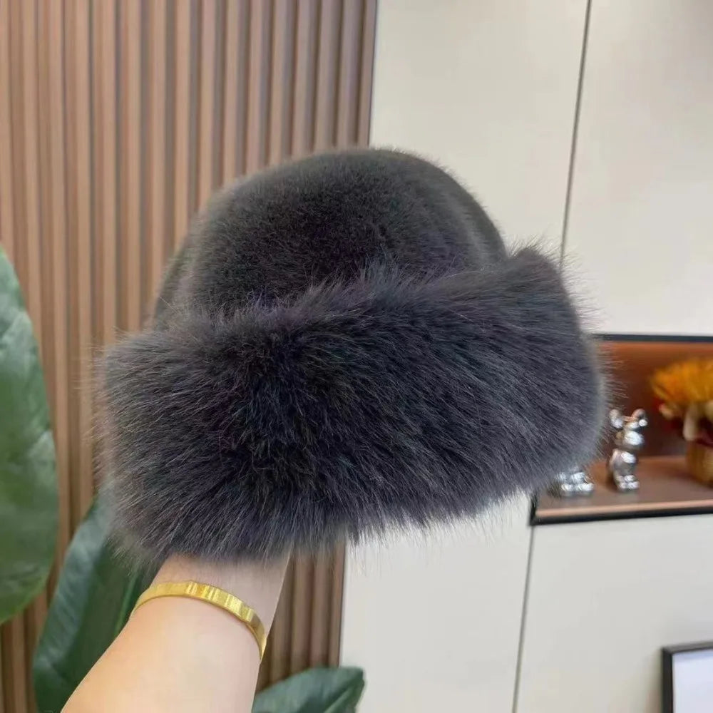 Fellora™ | Elegante Kunstfellmütze – Flauschige Wärme & stilvoller Winterlook