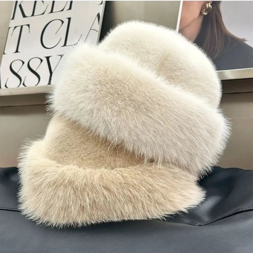 Fellora™ | Elegante Kunstfellmütze – Flauschige Wärme & stilvoller Winterlook