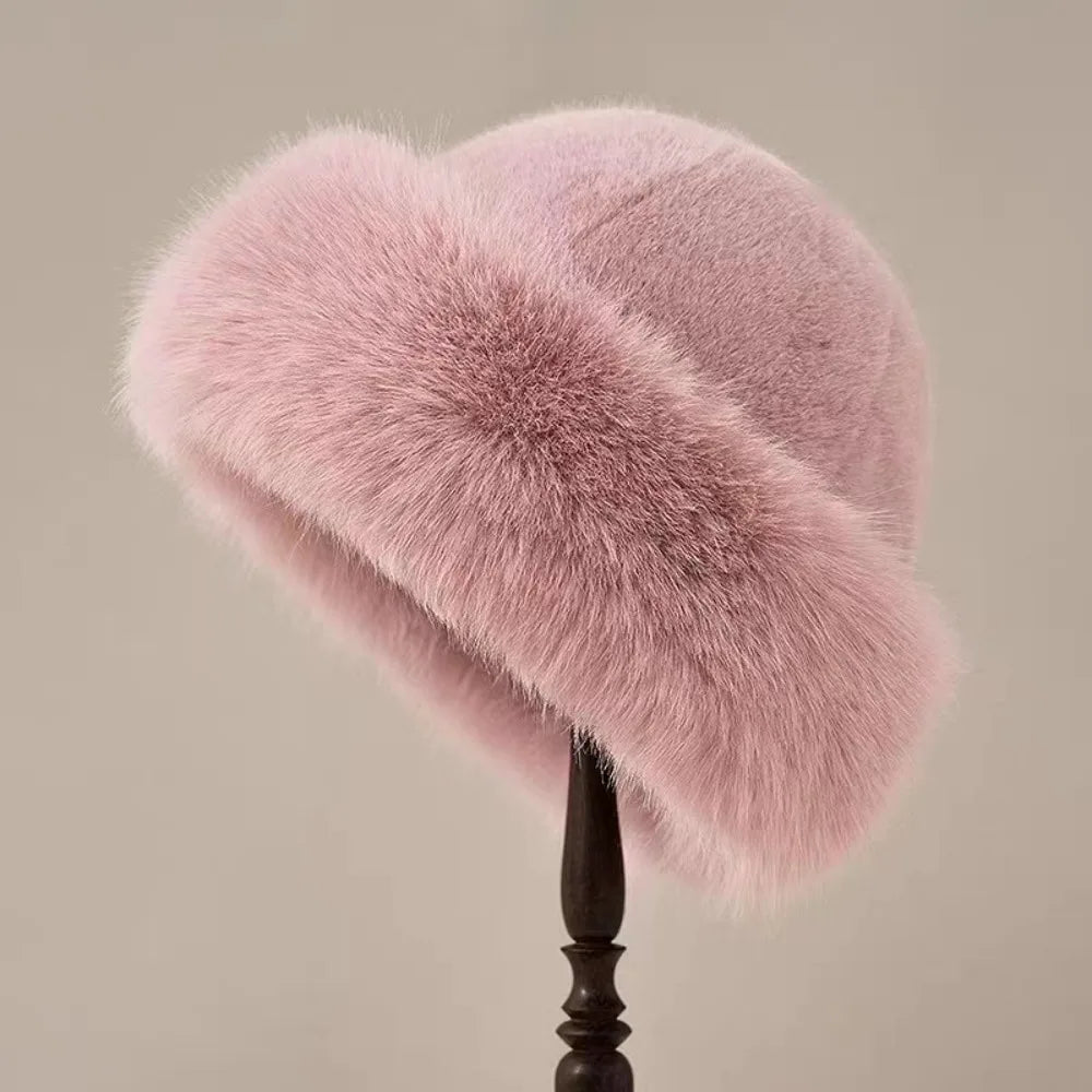 Fellora™ | Elegante Kunstfellmütze – Flauschige Wärme & stilvoller Winterlook
