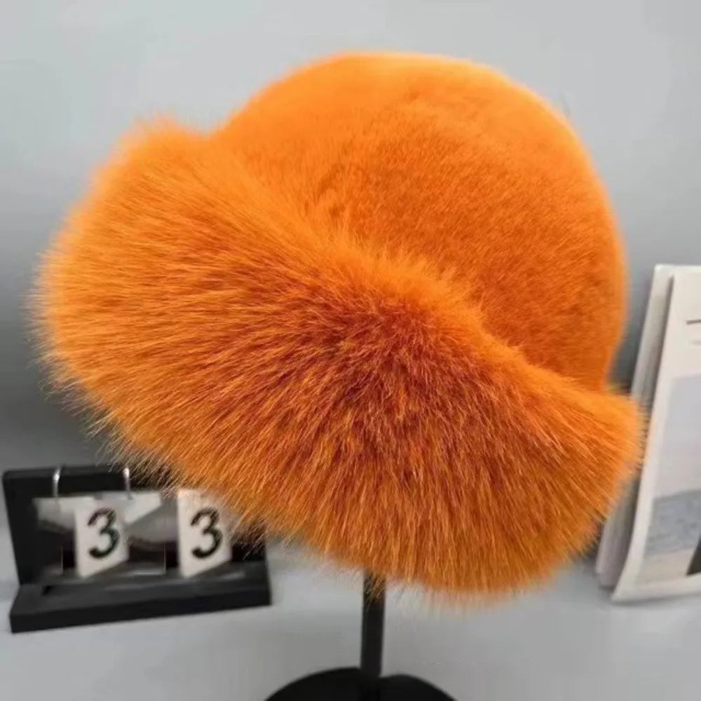 Fellora™ | Elegante Kunstfellmütze – Flauschige Wärme & stilvoller Winterlook