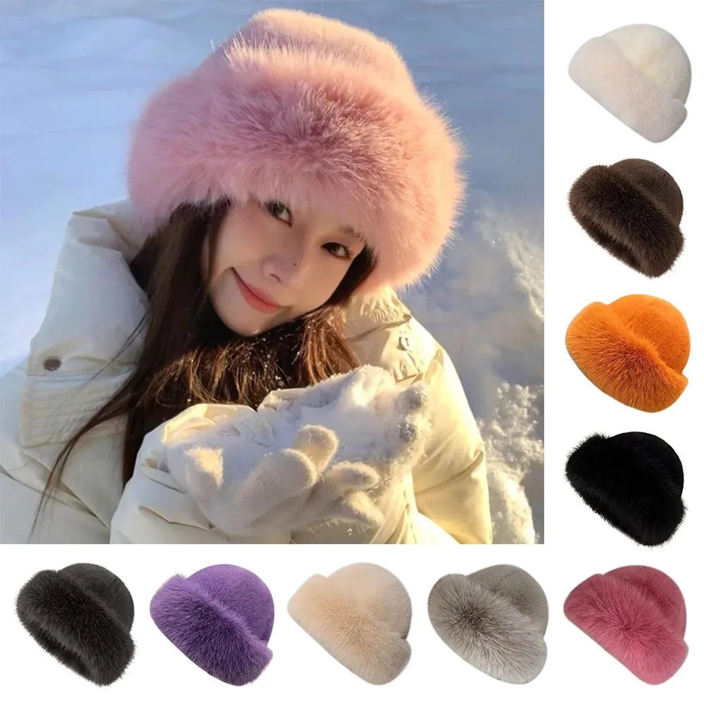 Fellora™ | Elegante Kunstfellmütze – Flauschige Wärme & stilvoller Winterlook