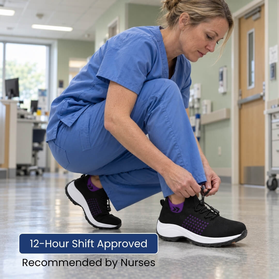 Cushora™ Orthopädische Arbeitsschuhe – Gepolsterter Komfort & Unterstützung für lange Arbeitstage
