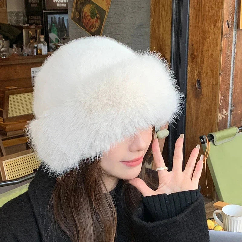 Fellora™ | Elegante Kunstfellmütze – Flauschige Wärme & stilvoller Winterlook