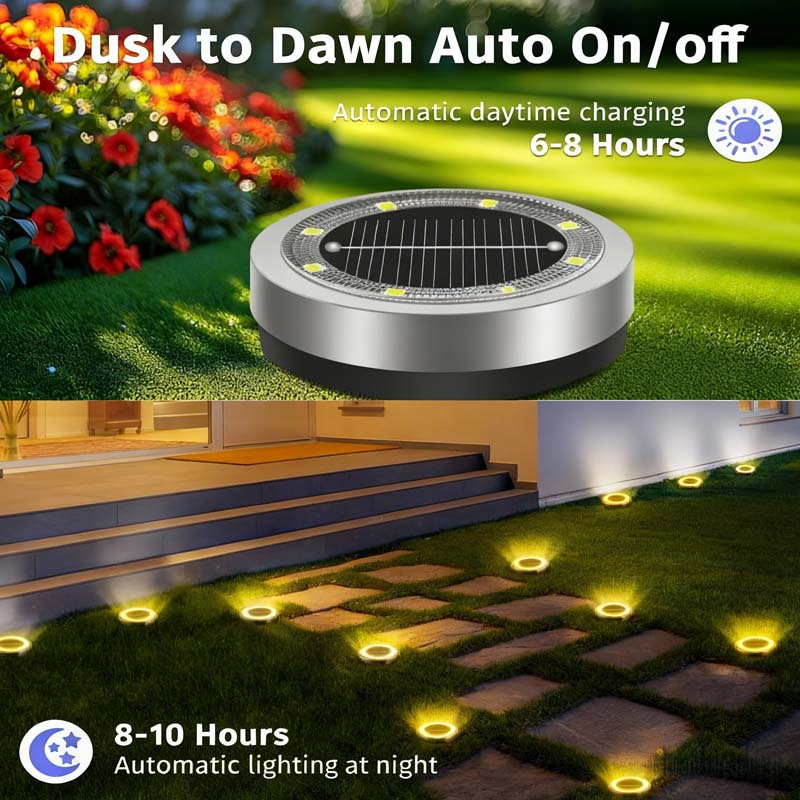 TerraGlow™ Solar-Gartenleuchten | Stimmungsvolle Gartenwege ohne Kabel